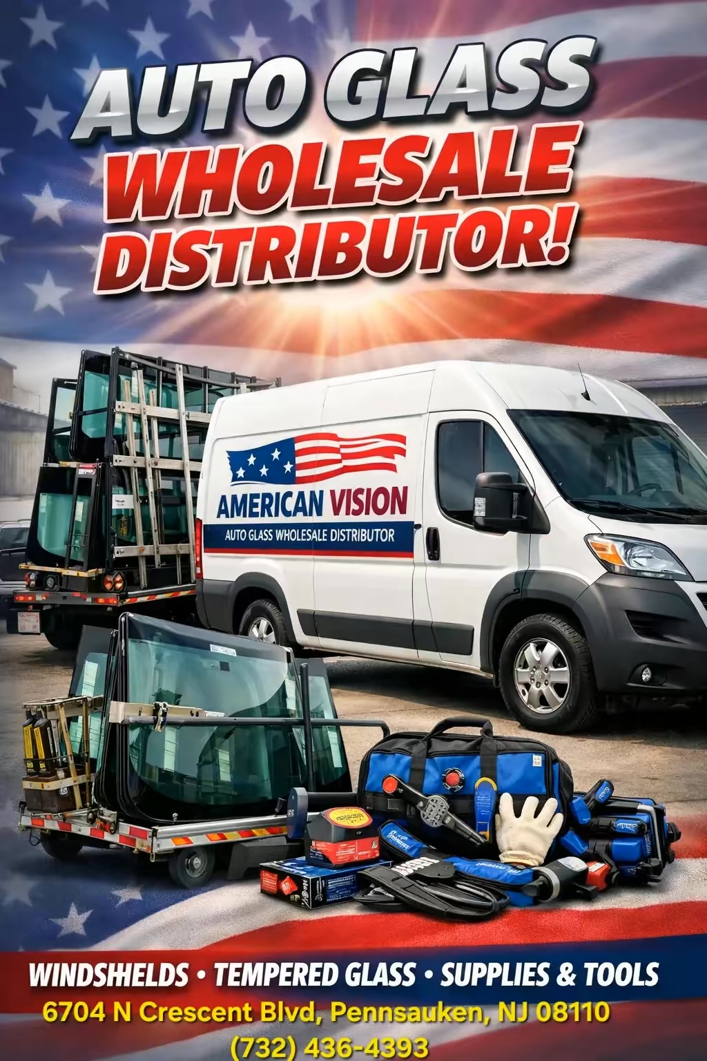 American Vision Auto Glass wholesale glass and installation supplies